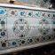 White Pietre Dure Semi Precious Stone Inlay Marble Inlay White Marble Inlay Coffee Table Top