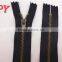 Top sale! 3# Y teeth Metal Zipper in antique brass for Jeans