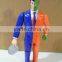 Action figure human coin hold plastic jointed human toy