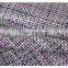 New wool/polyester tweed herringbone wool viscose blend fabric