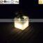 Colorful Cubic Planter/manual Plastic Planter/LED Multi Color Change Planter