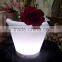 Hot sale waterproof garden Led Illuminate Glowing Flower Pot /outdoor led flower pot/Led Plastic Flower Vase
