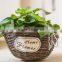 100%Handmade Wicker Wall Hanging Plant Basket Wicker Flower Hanging Basket