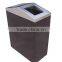 Arlau Outdoor steel metal mall waste bin