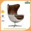 high end vintage leather office furniture fiberglass egg chairs
