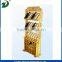 wholesale unique convenient removable pine wood wine rack