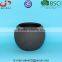 BSCI Audit Factory Grey sand surface Ball shape ceramic garden planter