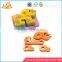 Wholesale car shape baby wooden geometric blocks puzzle game funny wooden geometric blocks puzzle W13D036