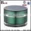 round shape green black plastic jar with screw on lids empty acrylic double wall 5g 1og 15g 20g 30g 50g 100g 150g 200g cream jar