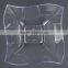 Splendent Clear Plastic Wavy 8 oz square Bowl with lid for sale,OEM plastic Wavy clear lunch bowl 8 oz wholesale