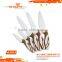 A3023 Cool Design 5pcs Stainless Steel Knife Set with Non-stick Coating