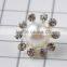Keering Open Mold Glass Pearl Crystal Rhinestone Shank Button for Wedding Invitation
