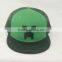 custom hats snapback baseball cap without brim with green under brim