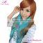 Hexin Fashionable Hotsell Long Wavy Brown And Green Full Lace Human Hair Wig