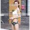 Floral prints polyester spandex swimwear fabric swimsuit for women