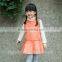 Faux leather children winter frocks for girls kids frozen dress