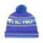 Mens Knitting Winter Cap/Machine Knitted Beanie Hat/Beanie Cap With Top Ball
