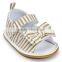 Denim Baby Girl Shoes, Stripe Baby Girl Shoes