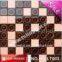 Texture purples new design Special 3 D sqare glass mosaic wall tiles Mosaic/Mosaico manufacturer in Foshan