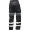 Mens Flame resistant cargo work pants reflective with side pockets