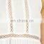 CHEFON Cotton fabric crochet white dress