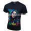 China Factroy Slim Fit Short Sleeve Mens Custom T Shirt With 3D Printing
