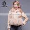 Women Short Style Russian Fur Coats Double Face Lamb Real Leather Jacket