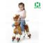 HI indoor playground stuffed animals plush wheels mall mechancial horse toy