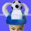 Wholesale world cup football hats with clap hand and min football