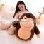 Round fat like ball soft stuffed Monkey plush gift toy