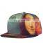 Sublimation full color printing 6 panel polyester snapback cap