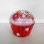 Amazing cute cup cake shape empty tin packaging box for food storage