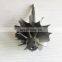 GT2554R/GT2560R 41.70/53.00mm 11 Blades Ball Bearing Turbo Turbine Wheel Shaft / Turbine Shaft&wheel 6.45mm Tip Height