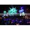 Luxurious Night Club Decoration Advertising Hanging Props RGB Color LED Light Inflatable Star