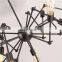 European Style Retro Flexible Metal Spider Shape Ceiling Lamp Bar Pendant Lighting