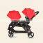 uppababy stroller twin carriage triple stroller