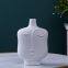 Abstract People Face Nordic Style White Ceramic Vase Three-Piece For Soft Decoration