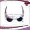 Promotional Fancy ox Horn Party Cheap Colored Glasses