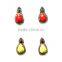 Trendy colors resin beaded teardrop earring,new design earrings