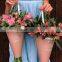 Luxury paper tube gift packaging flower boxes paper bags