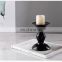 Wholesale Decorative Pillar Candle Holder Black Color Metal Holder Candle Holders For Home Decor