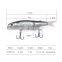 Yajie Outdoors Factory Direct Sales Wholesale Suspend Lure 88mm/7.2g  Fishing Lure Two Sections With Soft Tail Minnow