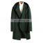 Young and middle-aged men's windbreaker woolen coat mid-length hooded trendy urban fashion big lapel loose big hood