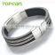 Topearl Jewelry High Quality 304 Stainless Steel Superman Rubber with Wire Bracelet MEB223