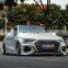 Wholesale full set of auto parts vehicle modification front rear bumper side skirt tail wide body kit for Audi A3 2020 2021