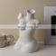 Nordic Body Vase Maroon Beige Home Decor Creative Arranjo De Flores Breast Vase Ceramic Flower Vase For Happy Valentine's Day