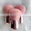pink electroplating single kabuki brush
