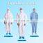 China Factory Direct Supply Disposable Coverall Protection  Breathable White Disposable Coverall Jumpsuit