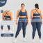 Wholesale Plus Size Women Tie Dye Sport Bra Top Fitness Shockproof Workout Wear