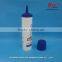Empty cosmetic tube packaging for cream,printing tube with point mouth cap,plastic tube for cleaning